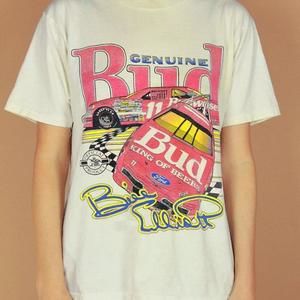 Retro Nascar Bill Elliott Budweiser Graphics Shirt